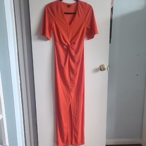 River Island Orange Sheath Maxi Dress